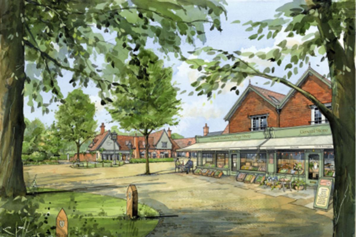 Sketches of what Alderholt Meadows could look like. Picture: Scott Worsfold Architects and Urban Designers