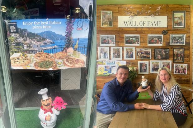Salisbury Journal: Mario and a mini Charlie can be found inside Pizza Venti