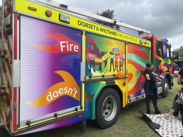 Salisbury Journal: Dorset & Wiltshire Fire and Rescue at Salisbury Pride 2022