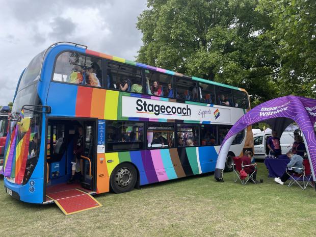 Salisbury Journal: Stagecoach at Salisbury Pride 2022