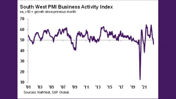 Salisbury Journal: South West PMI Business Activity Index.