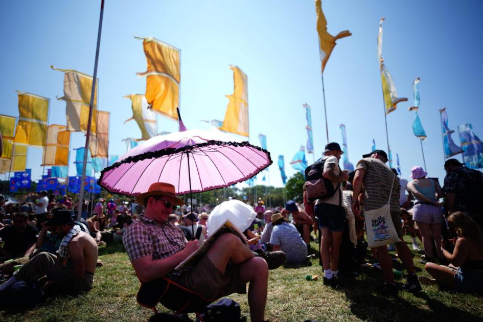 Sun forecast for Glastonbury as first acts perform on Pyramid Stage