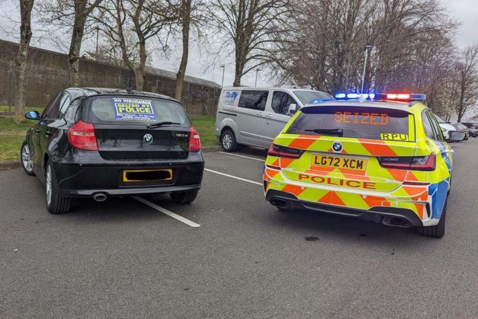 Learner driver's BMW seized after police stop in Bulford 