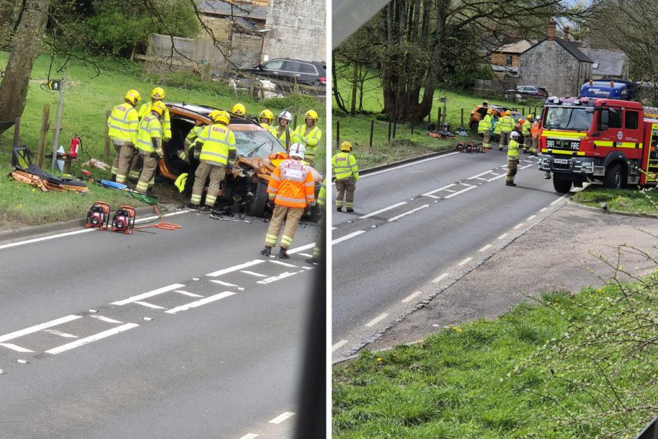 Woman cut free from car after crash with lorry on A303 