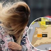 Weather warning: Storm Eunice has battered Brighton with severe gales today and it's not over yet. Picture: PA/Met Office