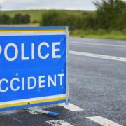 Person taken to hospital after two vehicle crash on busy road