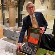 Iconic Enigma machine at Salisbury Military History Society