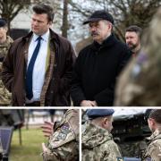 Members of the Ukrainian government visited Salisbury Plain for discussions yesterday. Pictures: MoD Crown Copyright 2022