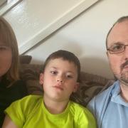 Beth, Harry and Chris Chapman - Just one family affected by flight cancellations