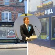 Greengages and William Hill in Salisbury.