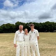 Brian Kimberley played with son, Marcus and daughter Serena in Redlynch & Hale's second team