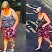 CCTV images of the woman. Credit: Salisbury Police