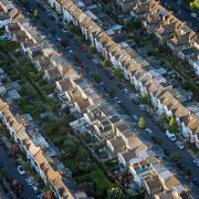 Aerial views of homes