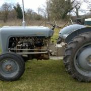 One of the stolen tractors