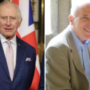 Left King Charles III and right John Walsh