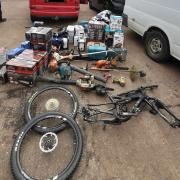 Vehicle seized and stolen items recovered