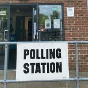 Polling station at Totton and Eling Cricket Club.