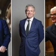 L-R: MPs John Glen, Danny Kruger and Sir Desmond Swayne