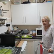 Jennifer Fidler in her new kitchen which is 