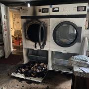 Laundry room fire in Sarum College.