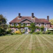 Presses House in Nunton, which boasts seven bedrooms, a tennis court, sauna and pool is on the market for £3m.