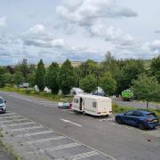 Travellers pitch up camp at Salisbury's London Road Park and Ride car park