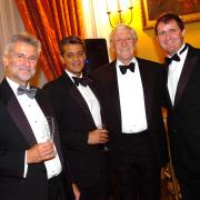 Bill Moulding, Gurd Shergold, Sir Michael Parkinson and John Peters. Picture by Tom Gregory, October 7, 2011