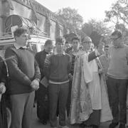 Commissioning for volunteer army drivers at Cathedral, October 28, 1973.