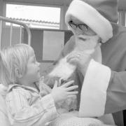 Santa at Odstock Hospital, December 17, 1973.