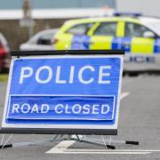 A section of the A338 is closed.