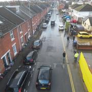 Ashley Road flooded