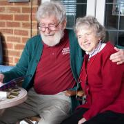 Dicky Dolding and his wife Jackie. Dicky presented free signed copies of his memoirs as Christmas gifts to his friends and family.