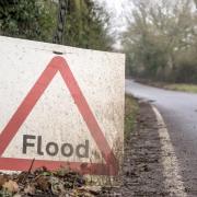 Residents have been warned that there is a risk of flooding in the Bourne Valley.