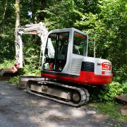 A Takeuchi tracked excavator, of similar make to that seen here, was stolen from North Poulner Road in Ringwood during the night of Sunday, January 21 to Monday, January 22.