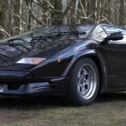 A Lamborghini Countach that forms part of the collection featured in SSAFA's 
