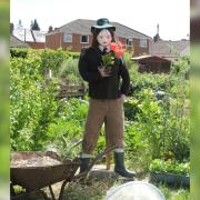 A scarecrow from a previous scarecrow competition.