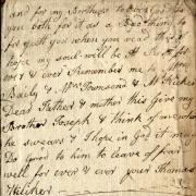 A letter by Thomas Helliker on the night before his execution.
