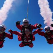 Image of The Red Devils skydive sky dive over Salisbury