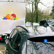 A Central Fruits van was pulled over by Wiltshire Police on Wednesday, March 13.