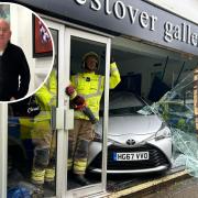 Westover Gallery crash with inset of Calvin Smith.