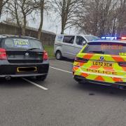 The driver of this BMW had a provisional licence.