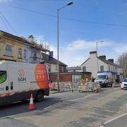 Emergency gas repairs are causing long tail-backs for traffic on Wilton Road.