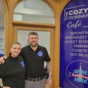 Nadia Leathes and Marley Burnett opened The Cozy Corner Cafe in Cross Keys Shopping Centre for the first time on Monday, April 8.