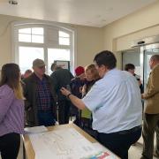 Engineers and contractors met with members of the public at Salisbury Railway Station to share information on the Salisbury railway Station Forecourt project due to begin as early as Tuesday, May 7.