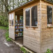 The Pitton book exchange. Image: Solent News
