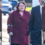Natasha Mason, 46, outside Salisbury Law Courts