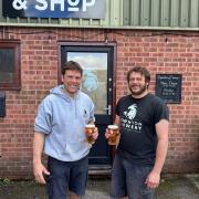 (Pictured left-right) Owner, Martin Strawbridge and Brewer, Charles Penny
