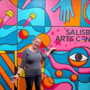 Michele Milledge created a mural at Salisbury Arts Centre