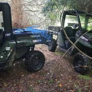 A designated named officer (DNO) discovered tyre marks matching two stolen all-terrain vehicles’ descriptions.