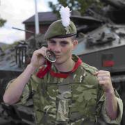 Lance Corporal Ashley Williams with his medal